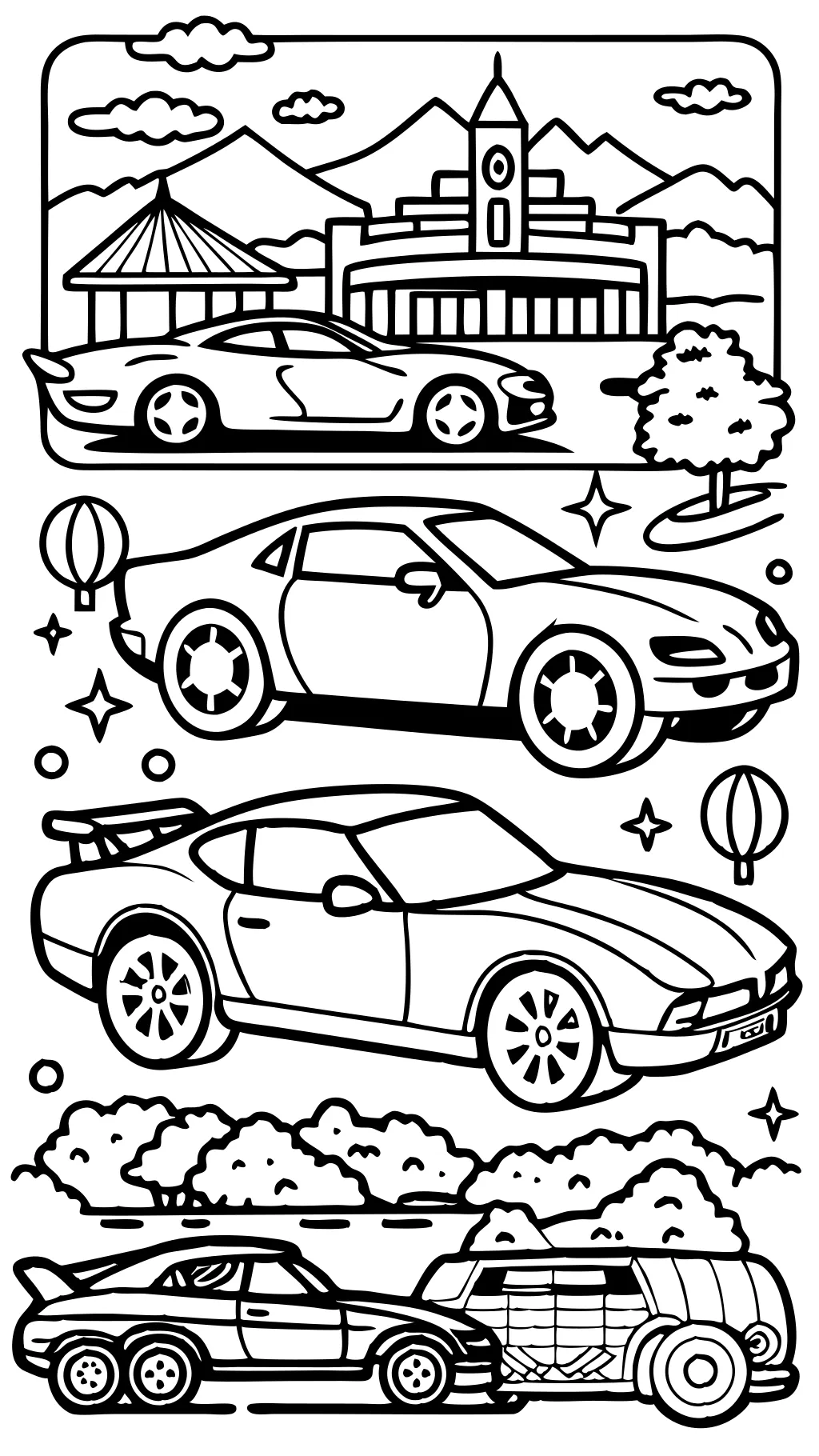 coloring pages cars free